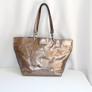 Imperio Gamidi Bronze Leather Tote. Rare Gorgeous